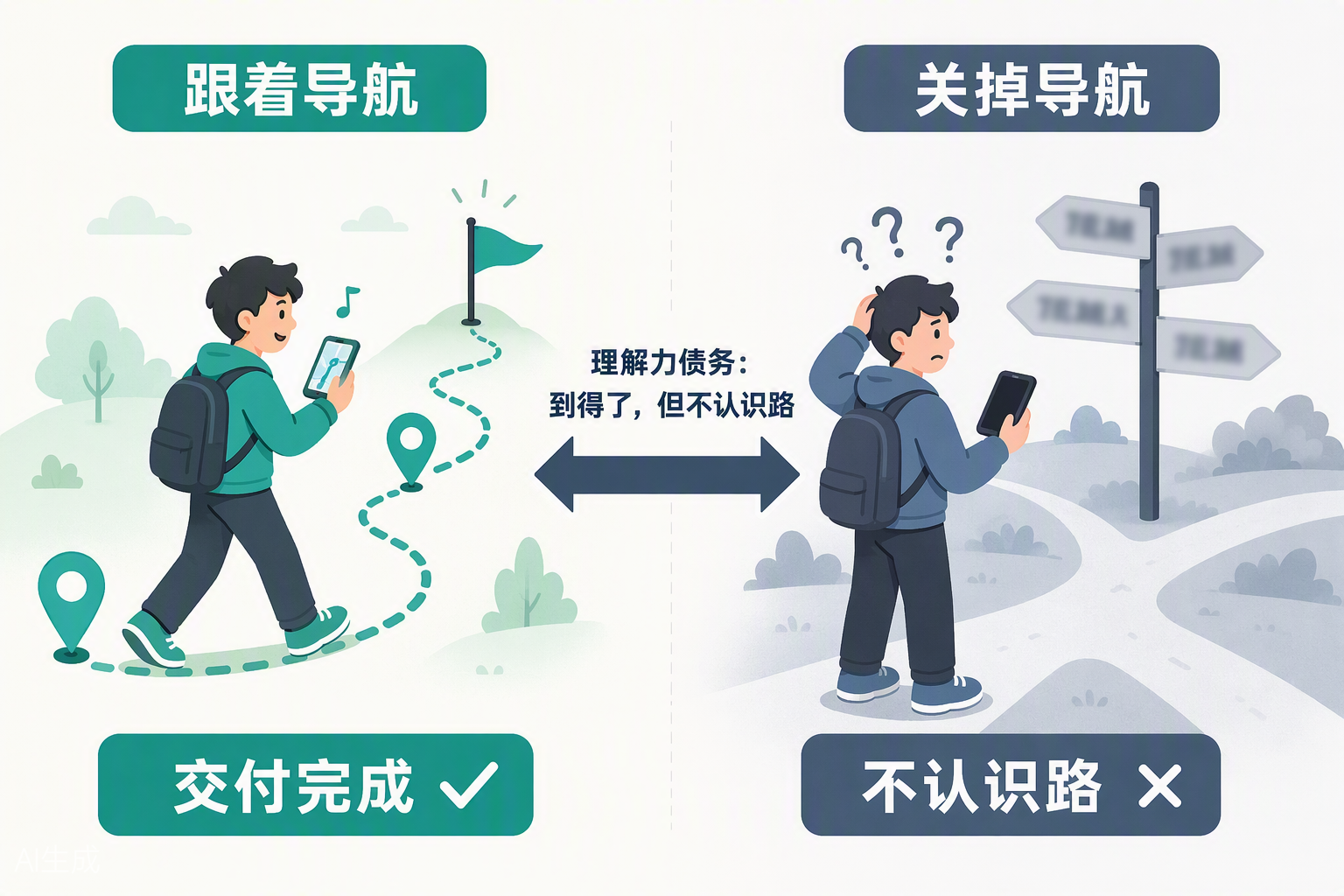 导航隐喻对比图