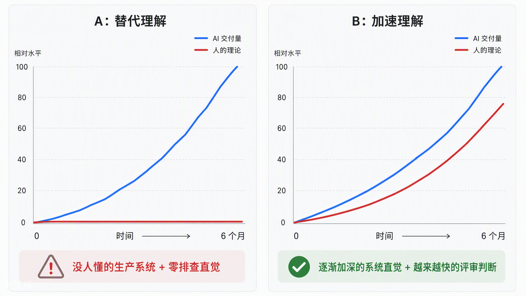 六个月后两条相反的曲线